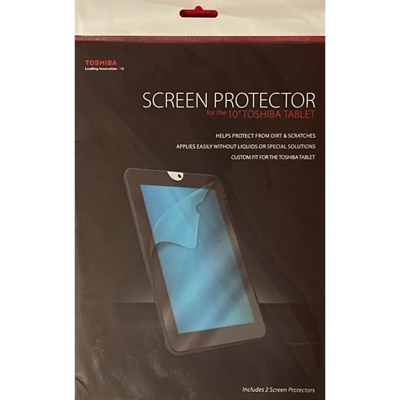 Toshiba Tablet Screen Protector 10 Inch, Anti Scratch, Includes 2 - Picture 1 of 6